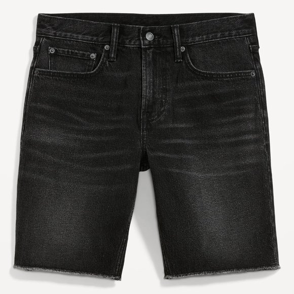 Slim Built-In Flex Black Cut-Off Jean Shorts - Picture 3 of 4